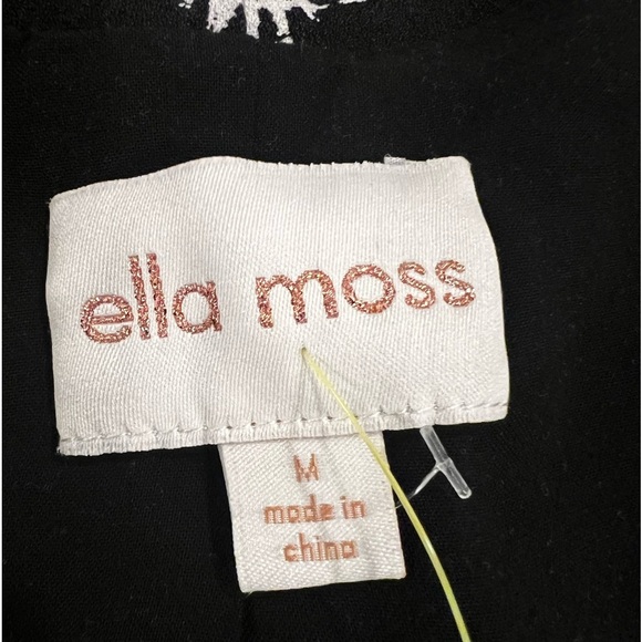 ELLA MOSS women open front blazer black and white/size M - Picture 7 of 9